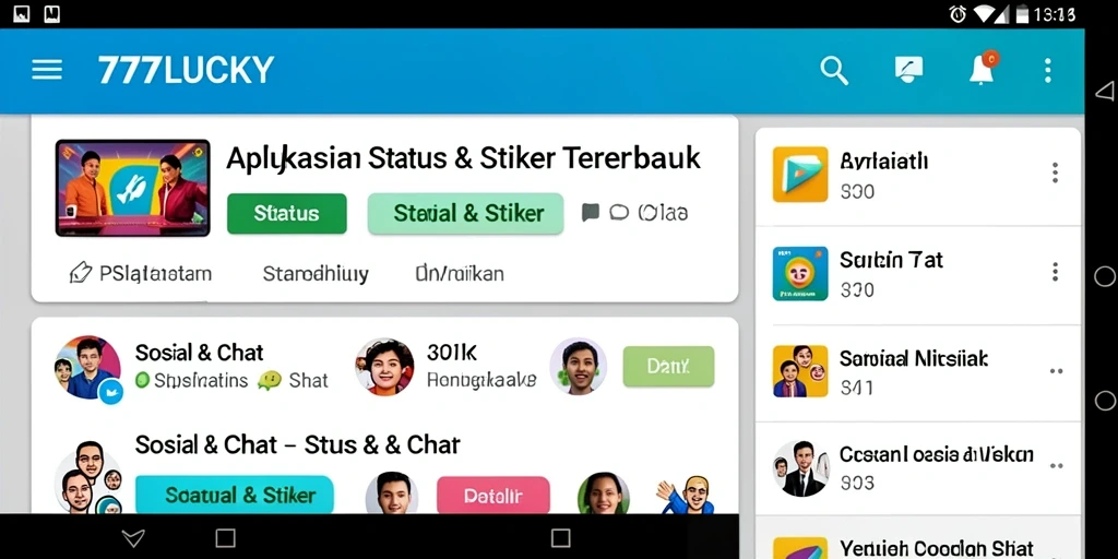 Tampilan antarmuka 777LUCKY yang menarik dan user-friendly.