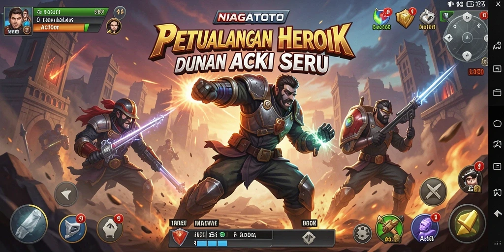 Tampilan utama NIAGATOTO dengan aksi penuh ketegangan.