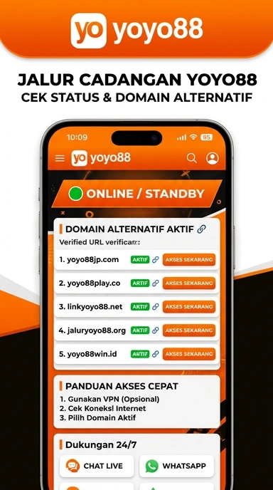 Tampilan link alternatif yoyo88